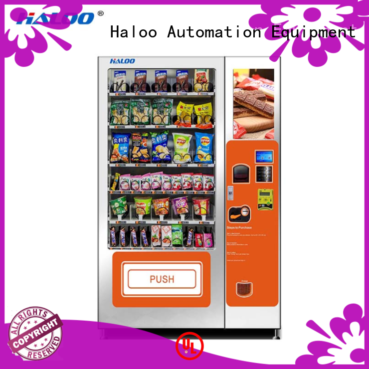 Haloo automatic coffee vending machine design for snack