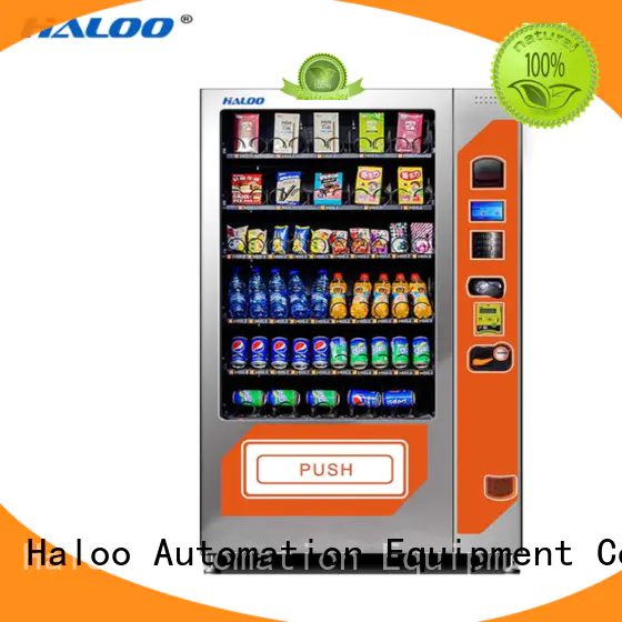 Haloo convenient cold drink vending machine manufacturer for food