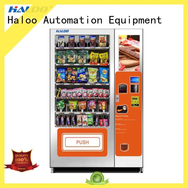 Haloo selfservice cold drink vending machine design for snack